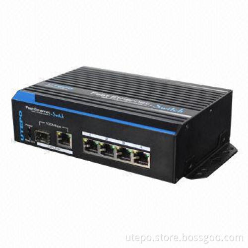 10/100Mbps 4 Ports Ethernet Switch, Up to 150m Transmission Distance